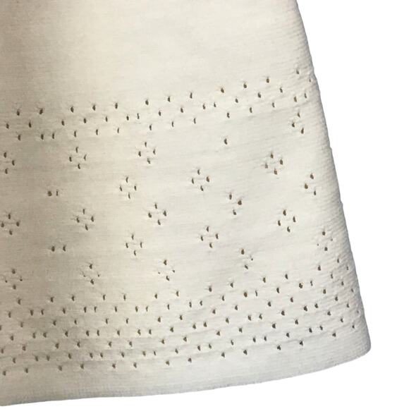 Revolve x Lovers + Friends Be Mine White Ivory A Line Circle Mini Skirt sz M NWT - Picture 6 of 14